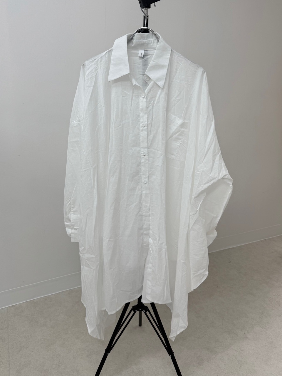 受注制【Nerd out XU】asymmetry long shirt