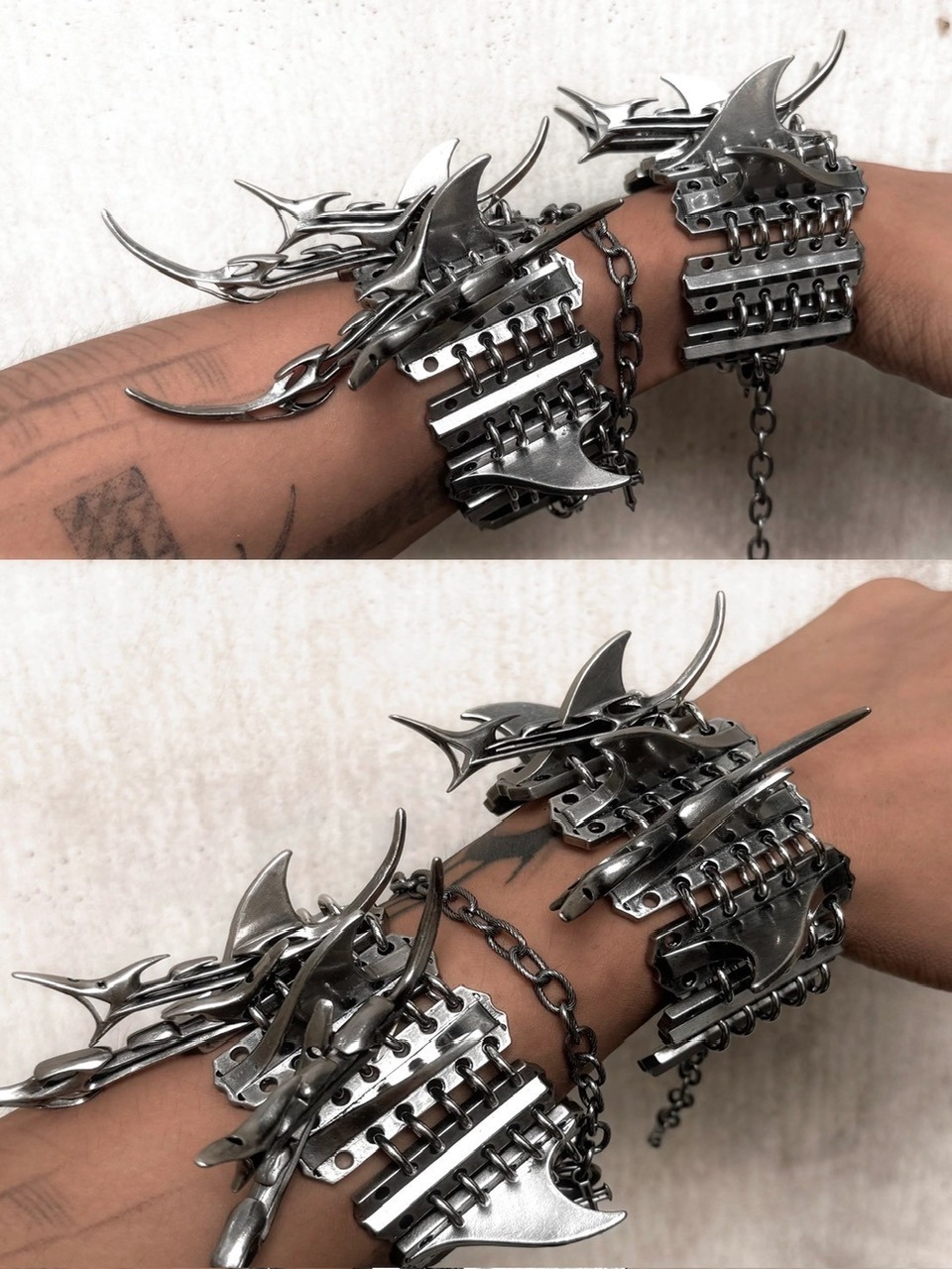 IIIMIII】Spike Armor Bracelet / 【イアミ】スパイクアーマー