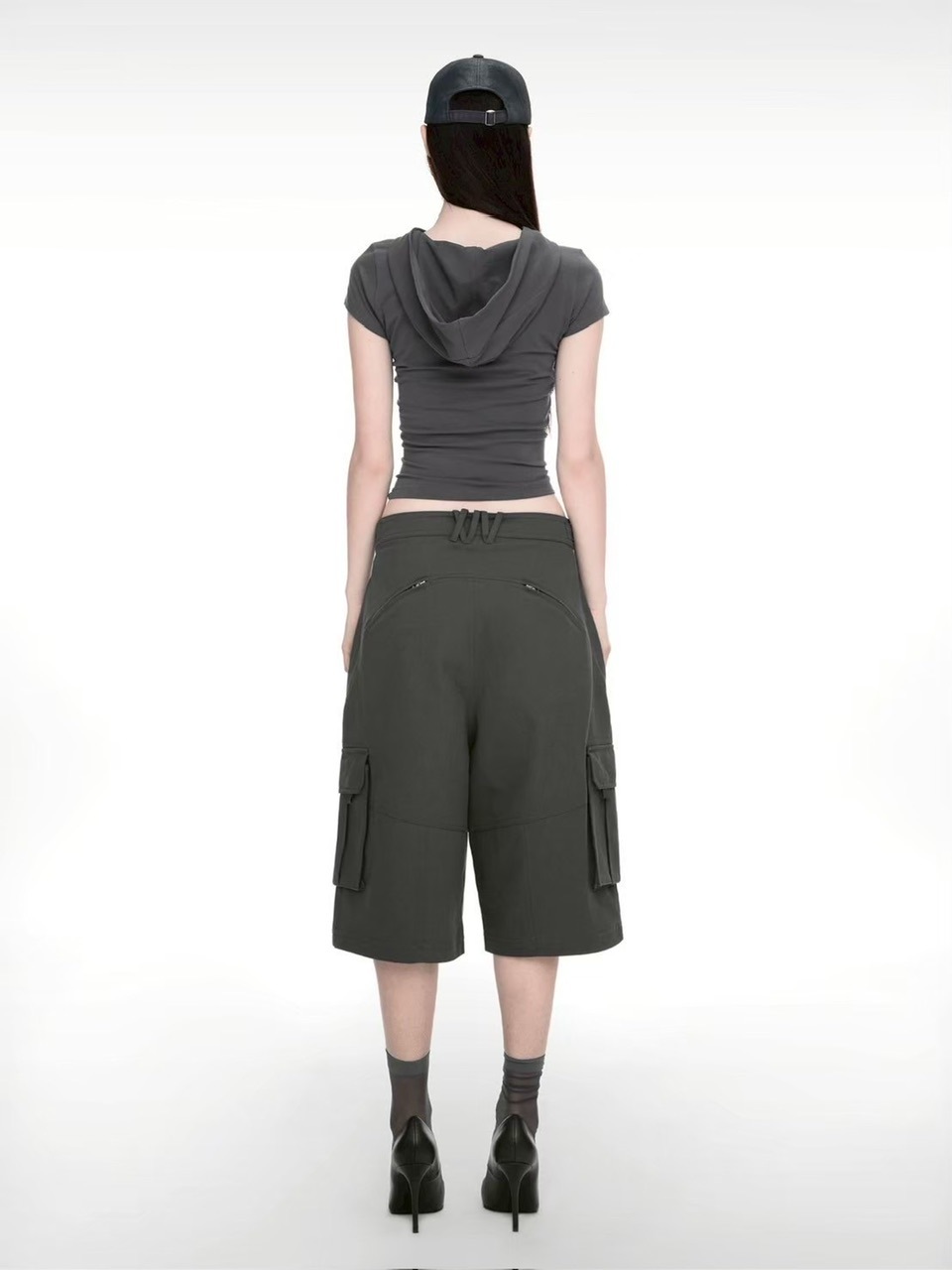 【NACHE】HEART BRAID HOODIE T-SHIRT