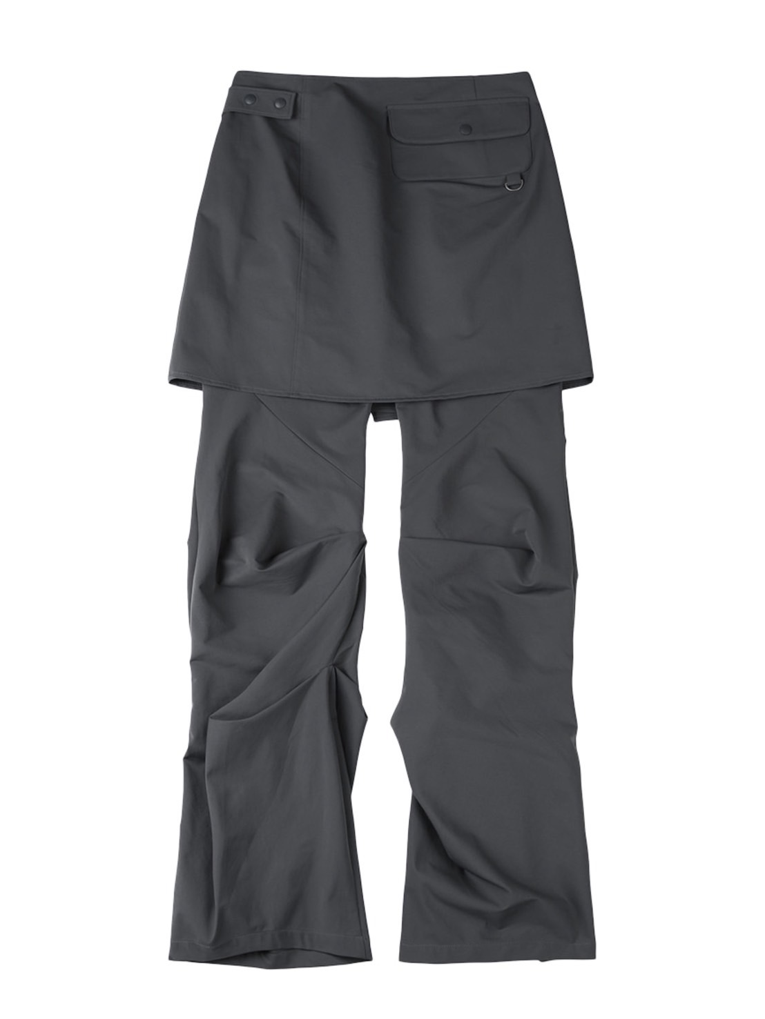 【TUOMIO】WRAP SKIRT TUCKED PANTS / 【トゥオミオ】ラップスカートタックパンツ