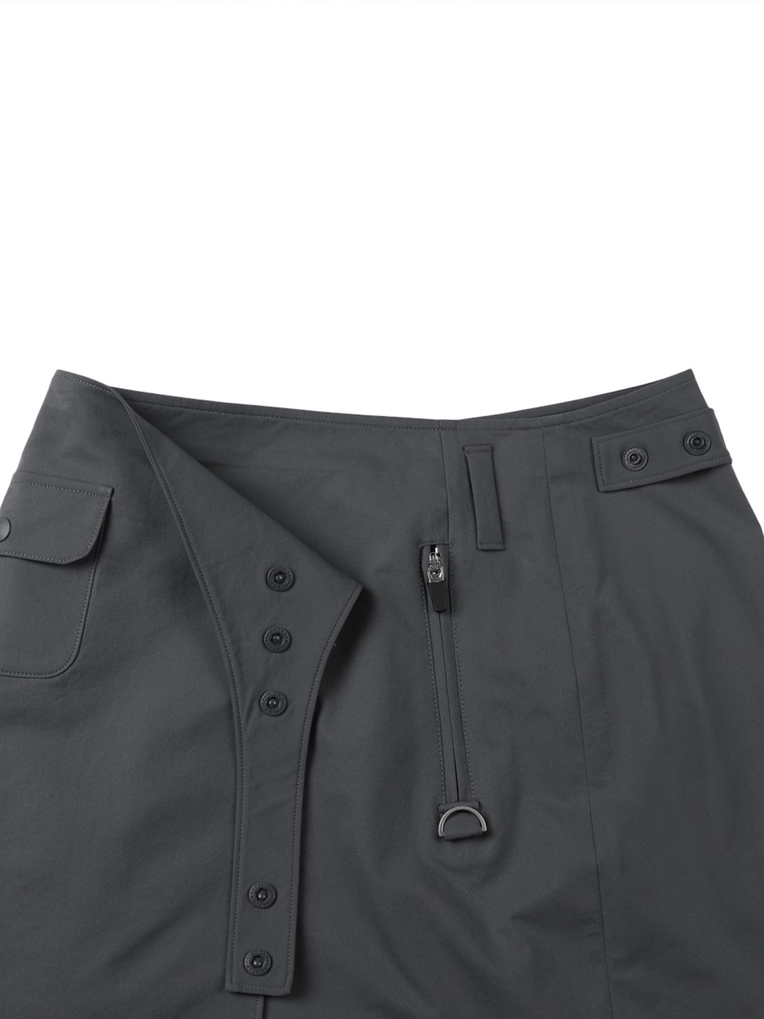 【TUOMIO】WRAP SKIRT TUCKED PANTS / 【トゥオミオ】ラップスカートタックパンツ