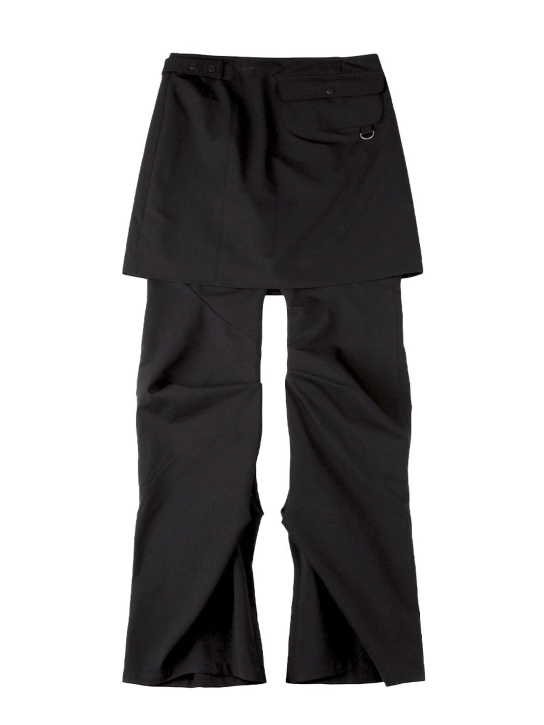 【TUOMIO】WRAP SKIRT TUCKED PANTS / 【トゥオミオ】ラップスカートタックパンツ