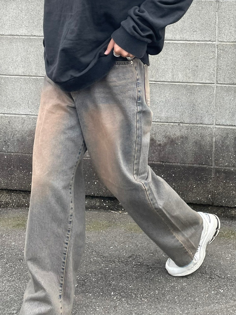 RENOL】cutting denim wide pants | OUR BRAND,RENOL | PRESSING