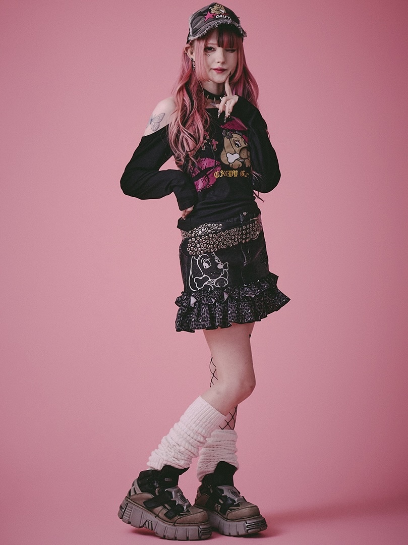 GALFY】GALちゃんフリフリSK / 【ガルフィー】レオパードフリル