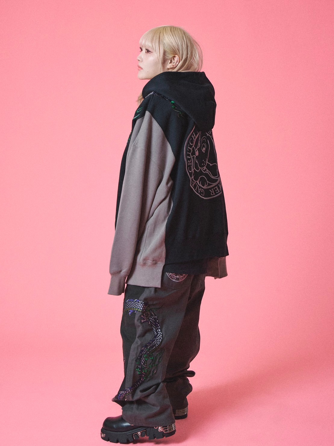 GALFY】ちょいYABA切り替えパーカー | OUR BRAND,GALFY