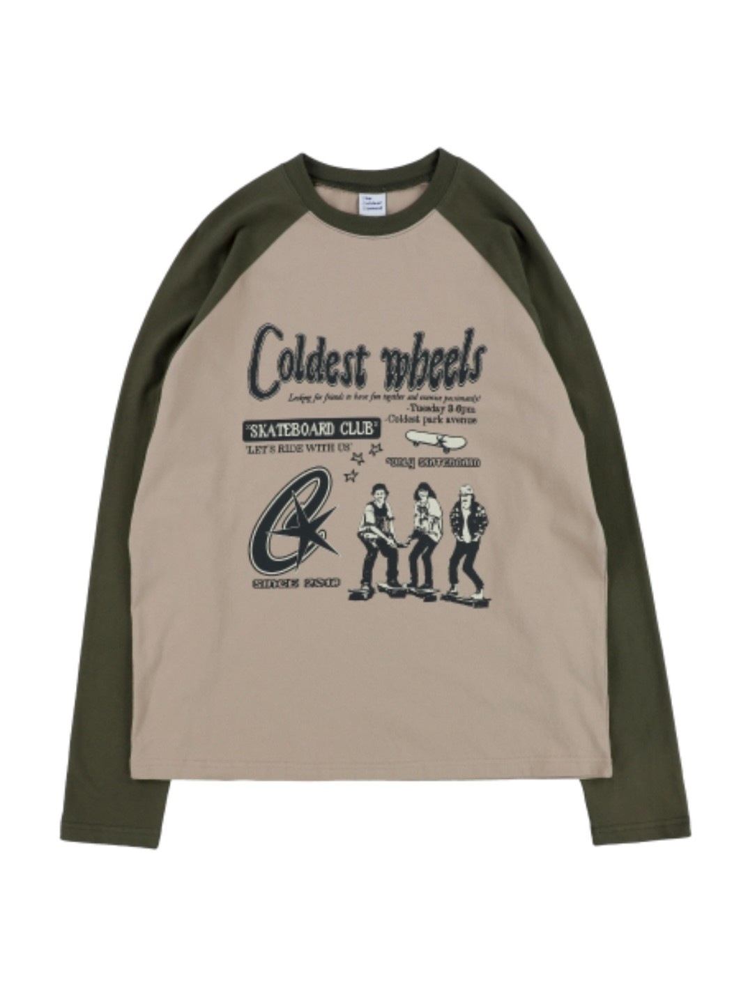 Tシャツ・カットソー THE COLDEST MOMENT TCM coldest wheels raglan long sleeve bei THECOLDESTMOMENT】coldest wheels raglan long sleeve | OUR