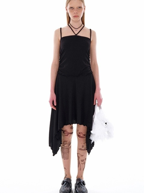 【YOUTHBATH】UNBALANCE CUT OUT DRESS