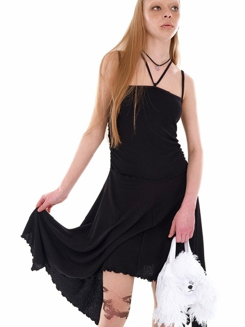 【YOUTHBATH】UNBALANCE CUT OUT DRESS