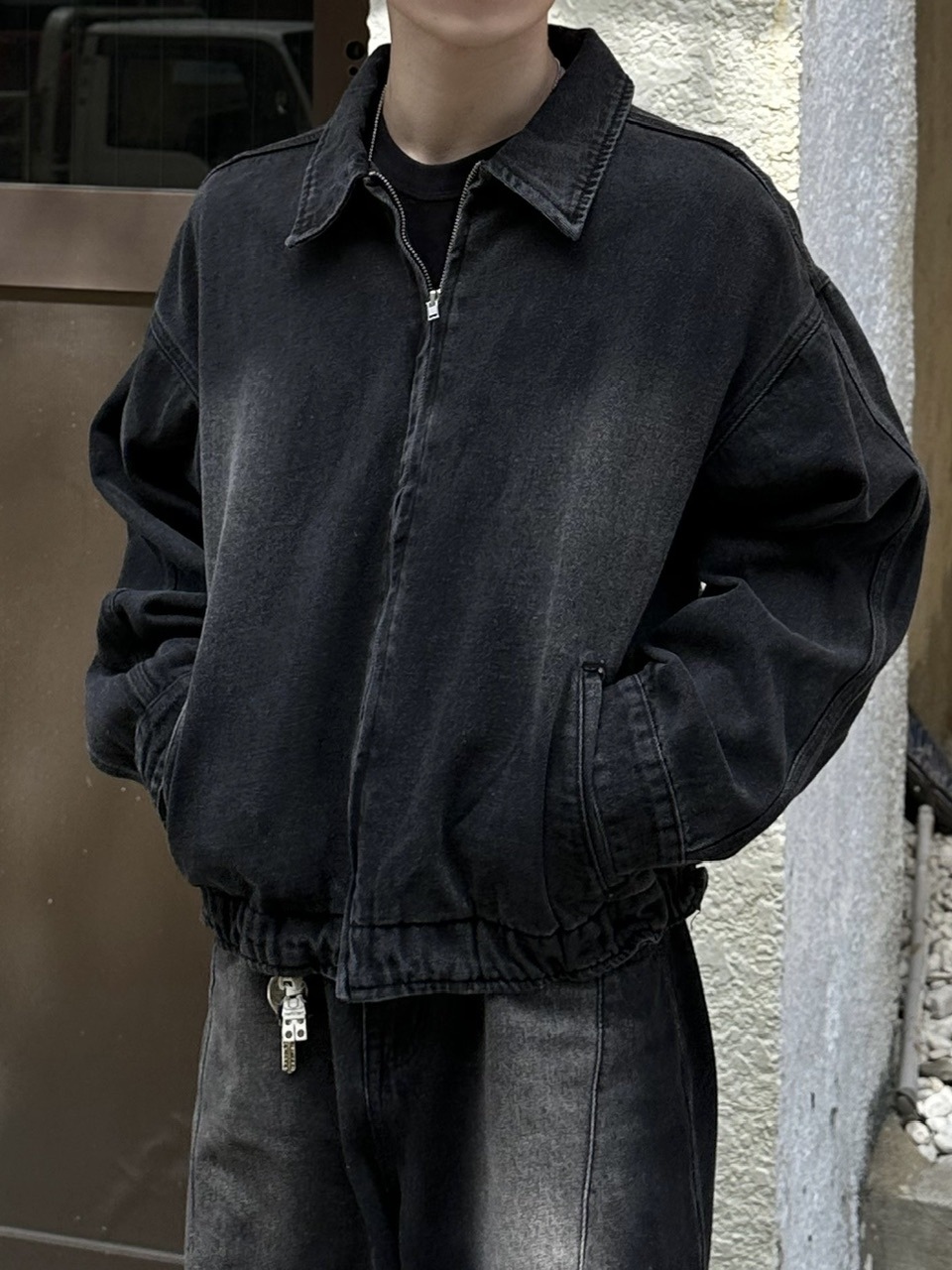 ジャケット・アウター unique Design blouson 大阪店WEB限定【Chikashitsu +】flame design denim blouson | OUR