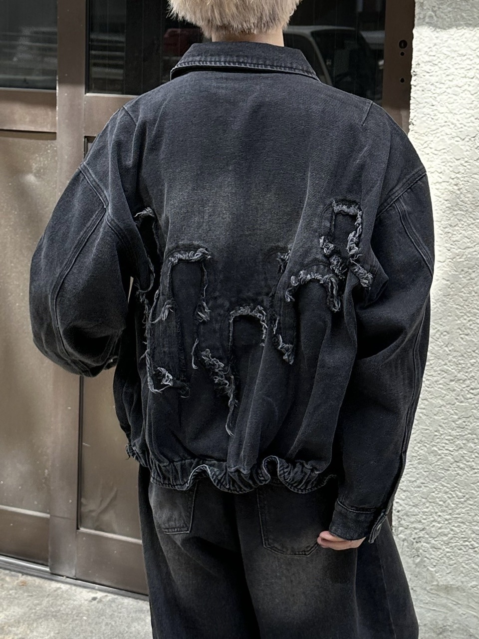 大阪店WEB限定【Chikashitsu +】flame design denim blouson