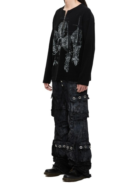 【The Boy Has No Patience】T-SHIRT The Boy Has No Patience】LUMINOUS DAWN RHINESTONE TEE / 【ザ
