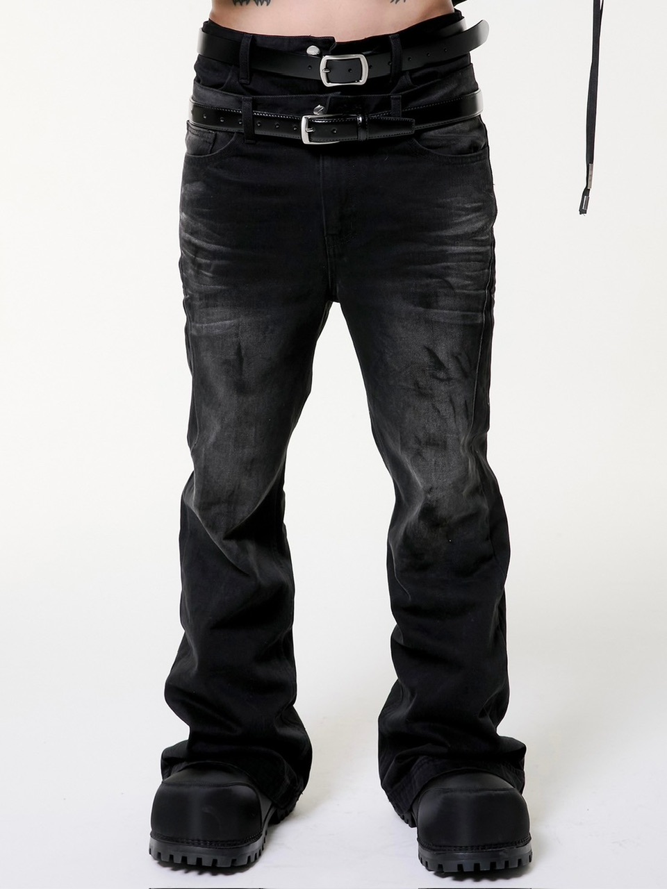 ANOTHERYOUTH】double waist jeans | OUR BRAND,ANOTHERYOUTH