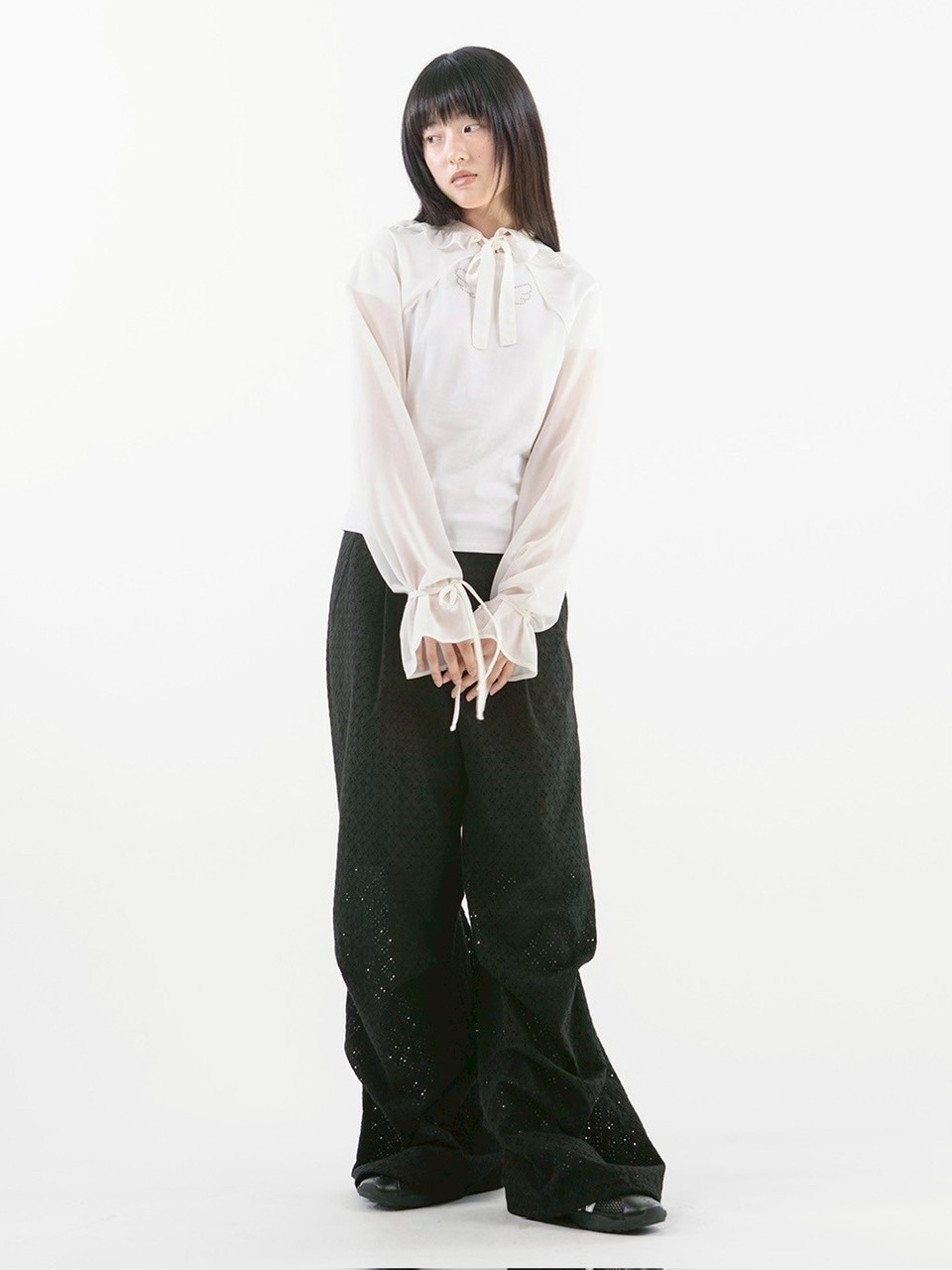 【TUOMIO】ANGEL STUD BABY T-SHIRT / 【トゥオミオ】エンジェルスタッズベイビー半袖Tシャツ