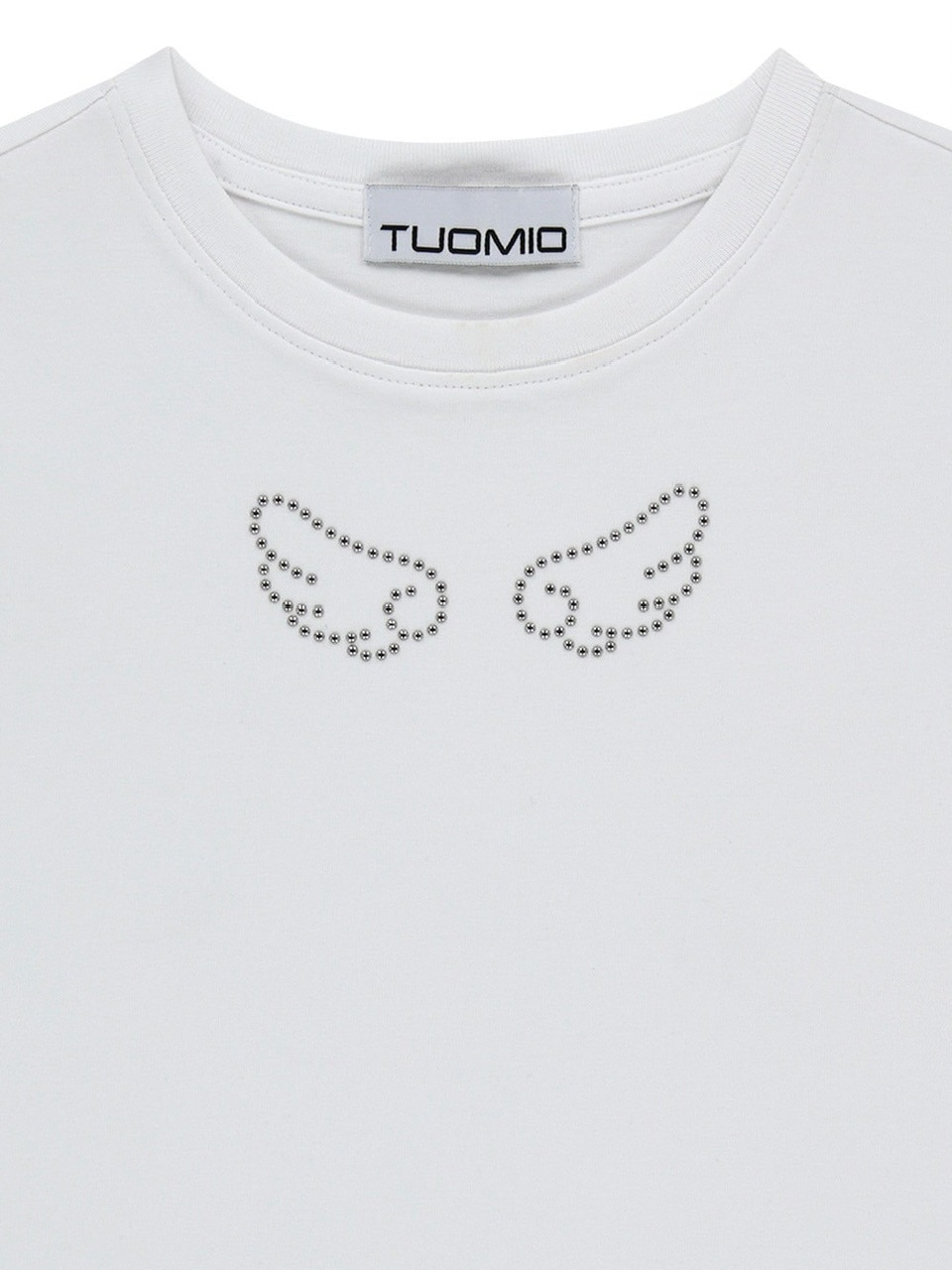 【TUOMIO】ANGEL STUD BABY T-SHIRT / 【トゥオミオ】エンジェルスタッズベイビー半袖Tシャツ