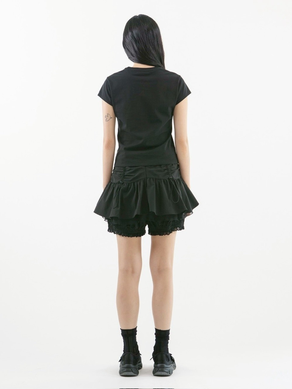 【TUOMIO】ANGEL STUD BABY T-SHIRT / 【トゥオミオ】エンジェルスタッズベイビー半袖Tシャツ