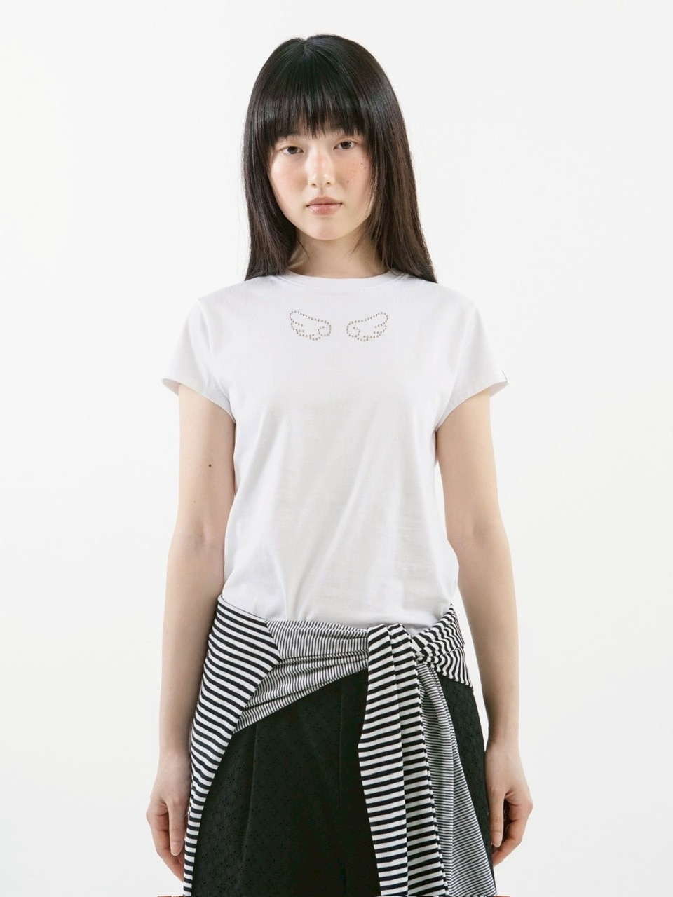 TUOMIO】ANGEL STUD BABY T-SHIRT / 【トゥオミオ】エンジェルスタッズ