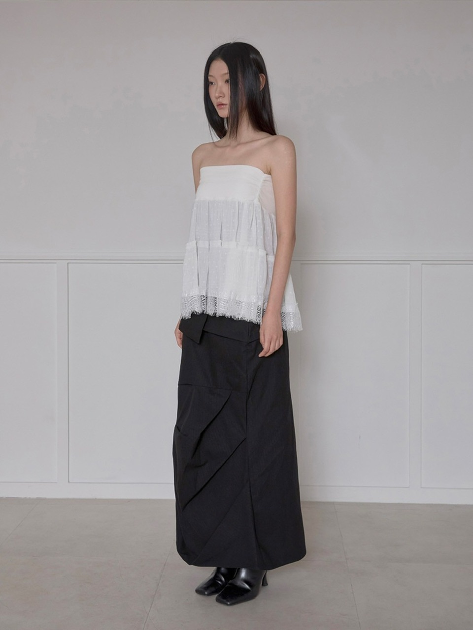 ●FLARE UP● Layered Dot Ruffle Skirt (2色) FLAREUP】Layered Dot Ruffle Skirt | OUR BRAND,FLAREUP