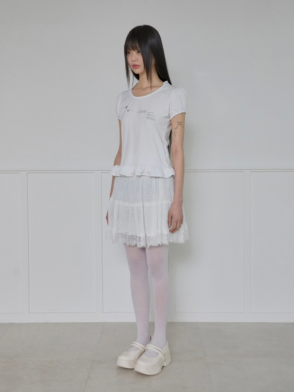 【PRENDA】 LAYERED FLARE SKIRT /追跡付 FLAREUP】Asymmetrical Draped Layered Skirt | OUR BRAND