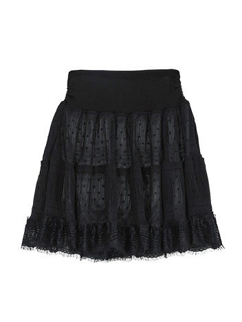 【FLAREUP】Layered Dot Ruffle Skirt 