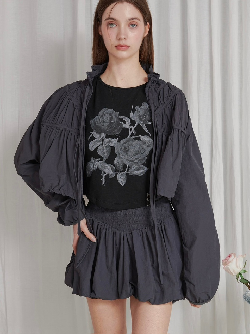 アウターその他 PAIN OR PLEASURE LUCY 2WAY WINDBREAKER charcoal PP24SSJK02CH PAIN OR PLEASURE】LUCY 2WAY WINDBREAKER | OUR BRAND,PAIN OR
