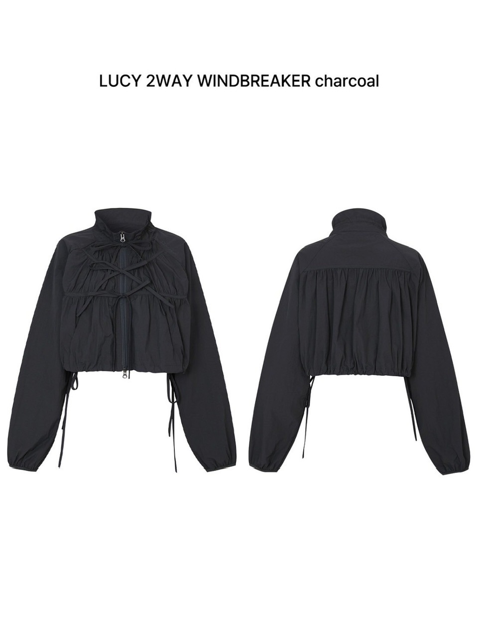 アウターその他 PAIN OR PLEASURE LUCY 2WAY WINDBREAKER charcoal PP24SSJK02CH PAIN OR PLEASURE】LUCY 2WAY WINDBREAKER | OUR BRAND,PAIN OR