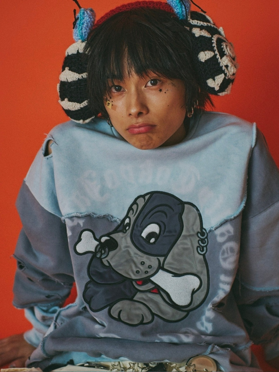 GALFY】ツギハギスウェット / 【ガルフィー】ロゴ長袖スウェット