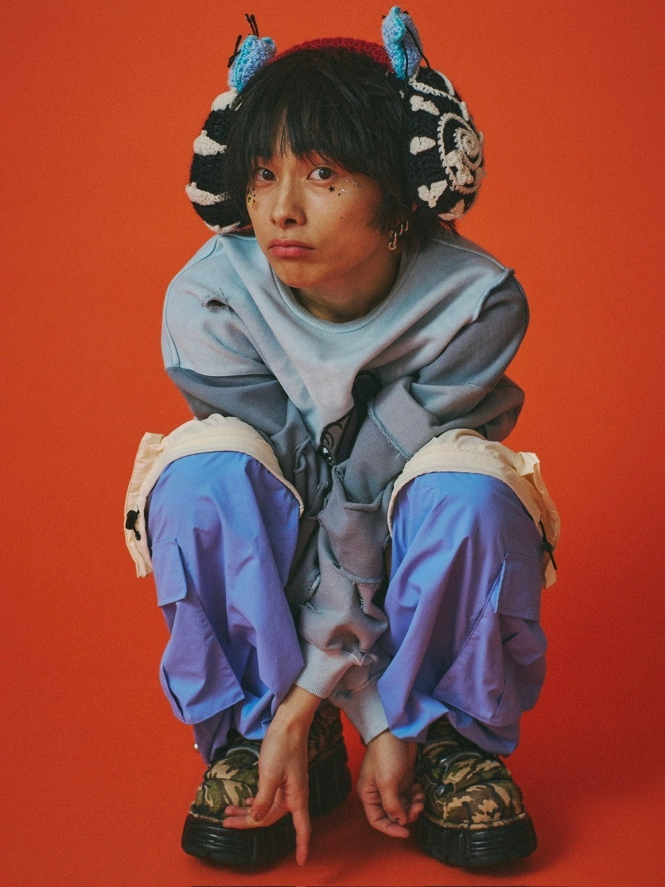 【GALFY】ツギハギスウェット / 【ガルフィー】ロゴ長袖スウェット