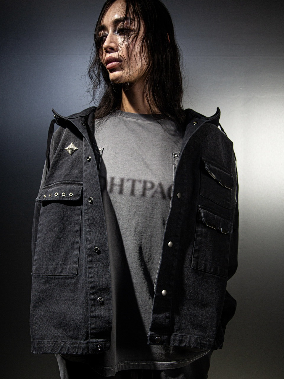 【DIG YOUR OWN GRAVE】PAILOT DENIM HOODIE DIG YOUR OWN GRAVE】PAILOT DENIM HOODIE CUSTOM | OUR BRAND