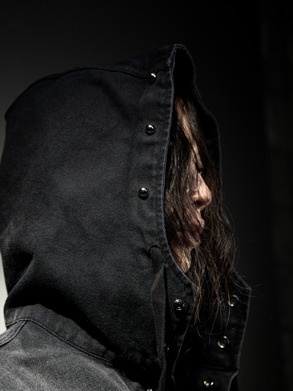 【DIG YOUR OWN GRAVE】PAILOT DENIM HOODIE DIG YOUR OWN GRAVE】PAILOT DENIM HOODIE CUSTOM | OUR BRAND