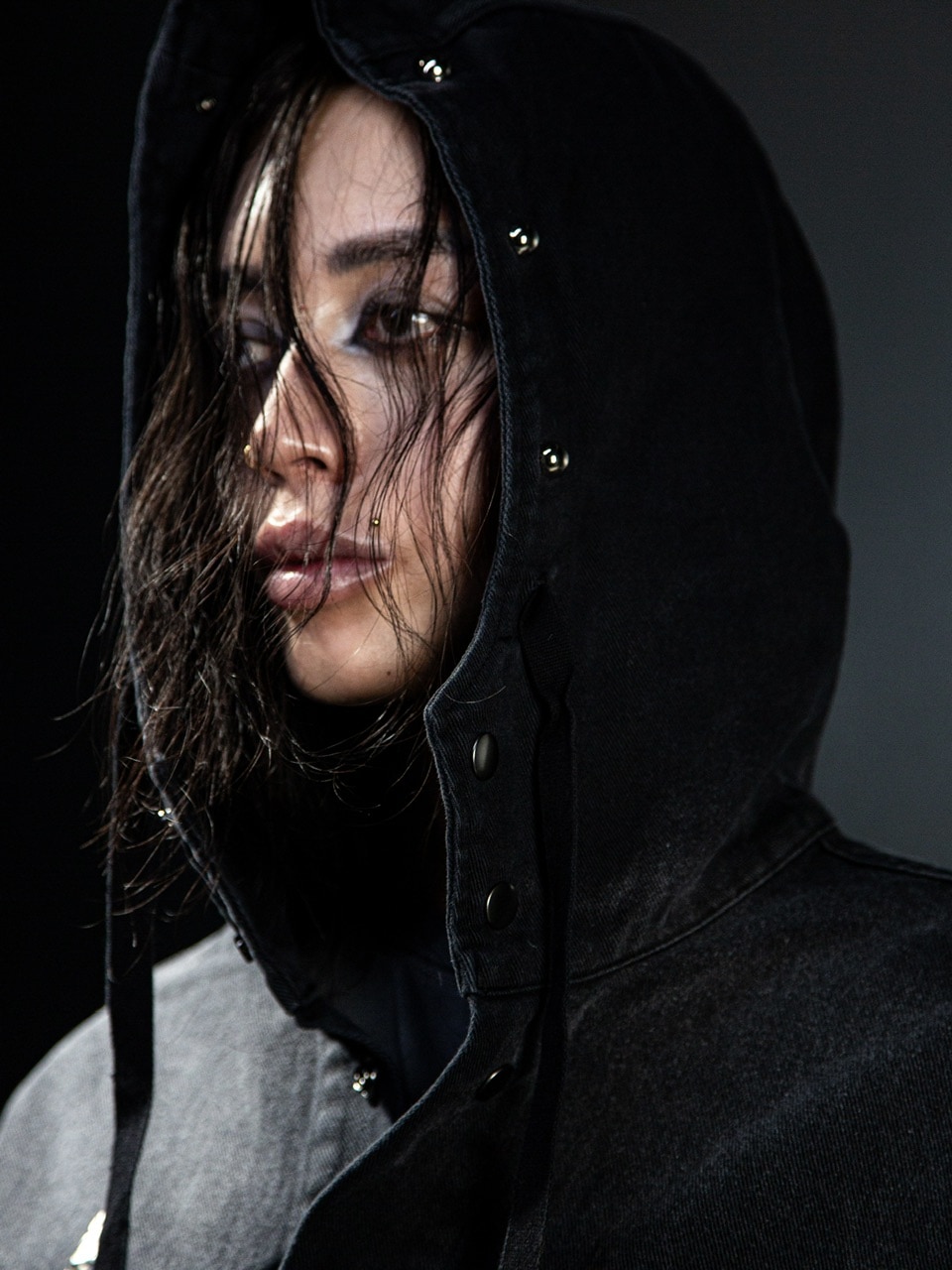 DIG YOUR OWN GRAVE】PAILOT DENIM HOODIE CUSTOM | OUR BRAND
