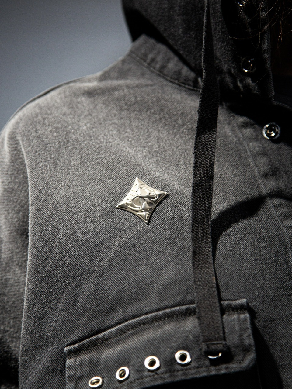 【DIG YOUR OWN GRAVE】PAILOT DENIM HOODIE DIG YOUR OWN GRAVE】PAILOT DENIM HOODIE CUSTOM | OUR BRAND
