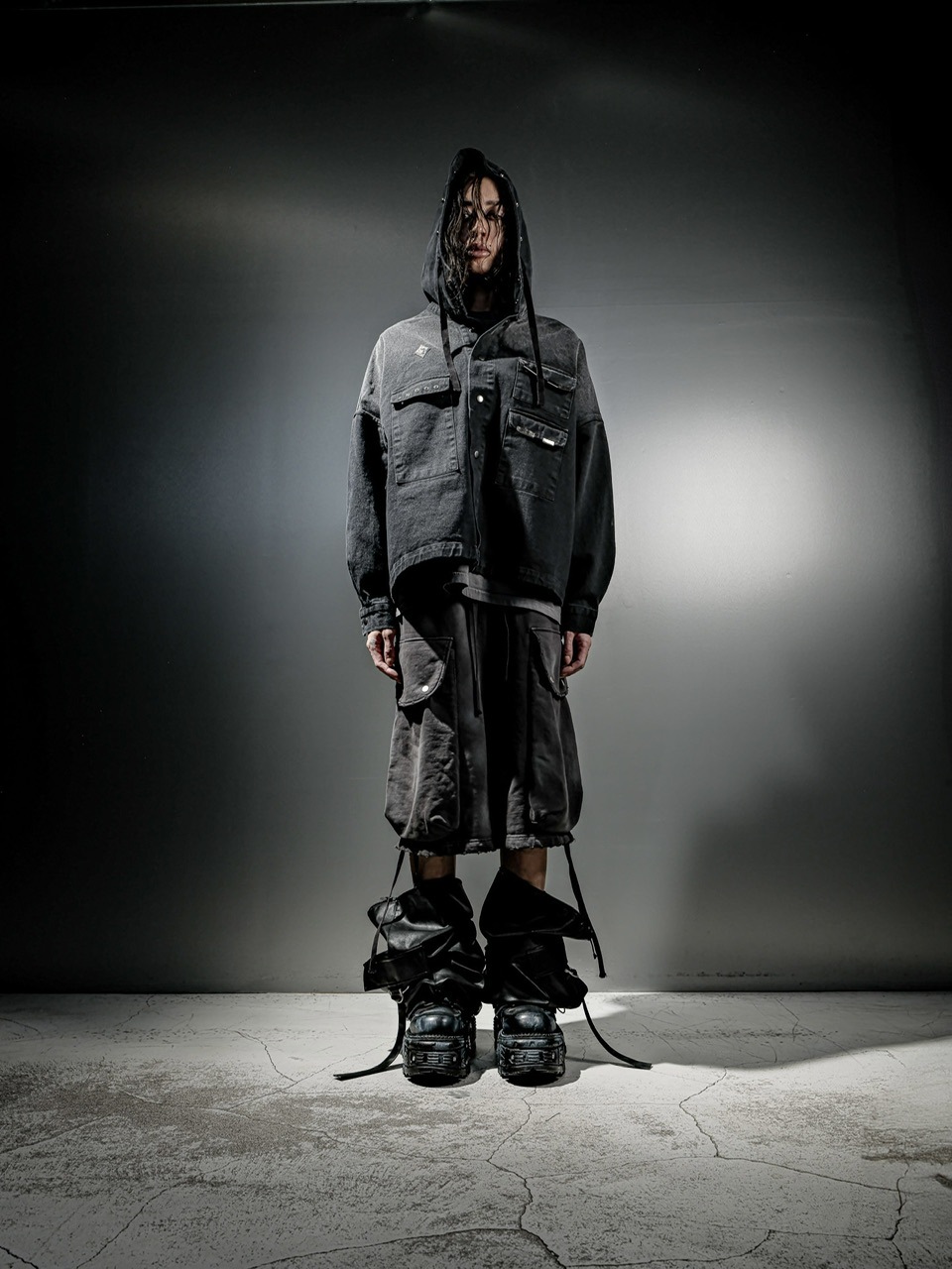 DIG YOUR OWN GRAVE】PAILOT DENIM HOODIE CUSTOM | OUR BRAND