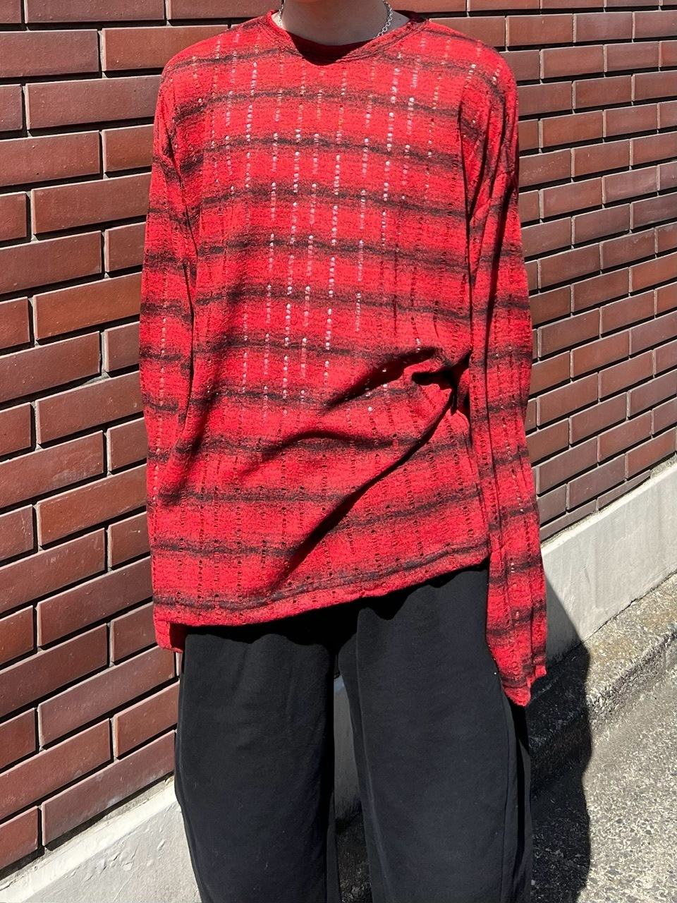 Chikashitsu +】gradation border knit (5color) / 【チカシツプラス