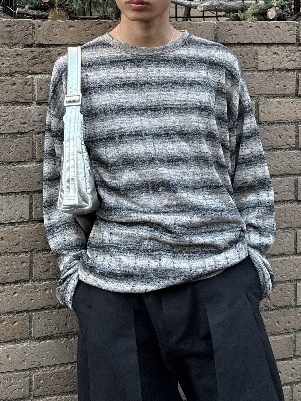 カ*X様 STONE  セーター Chikashitsu +】gradation border knit (5color) / 【チカシツプラス
