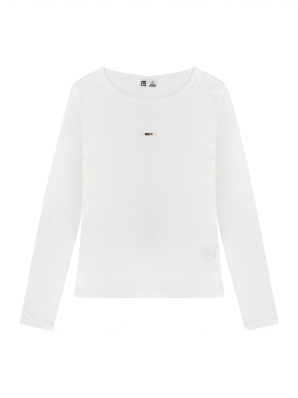 ROCKCAKE★韓国★人気★Beige Label Seethrough Top 3色 ロンT ROCK CAKE】Beige Label Seethrough Top | OUR BRAND,ROCK CAKE