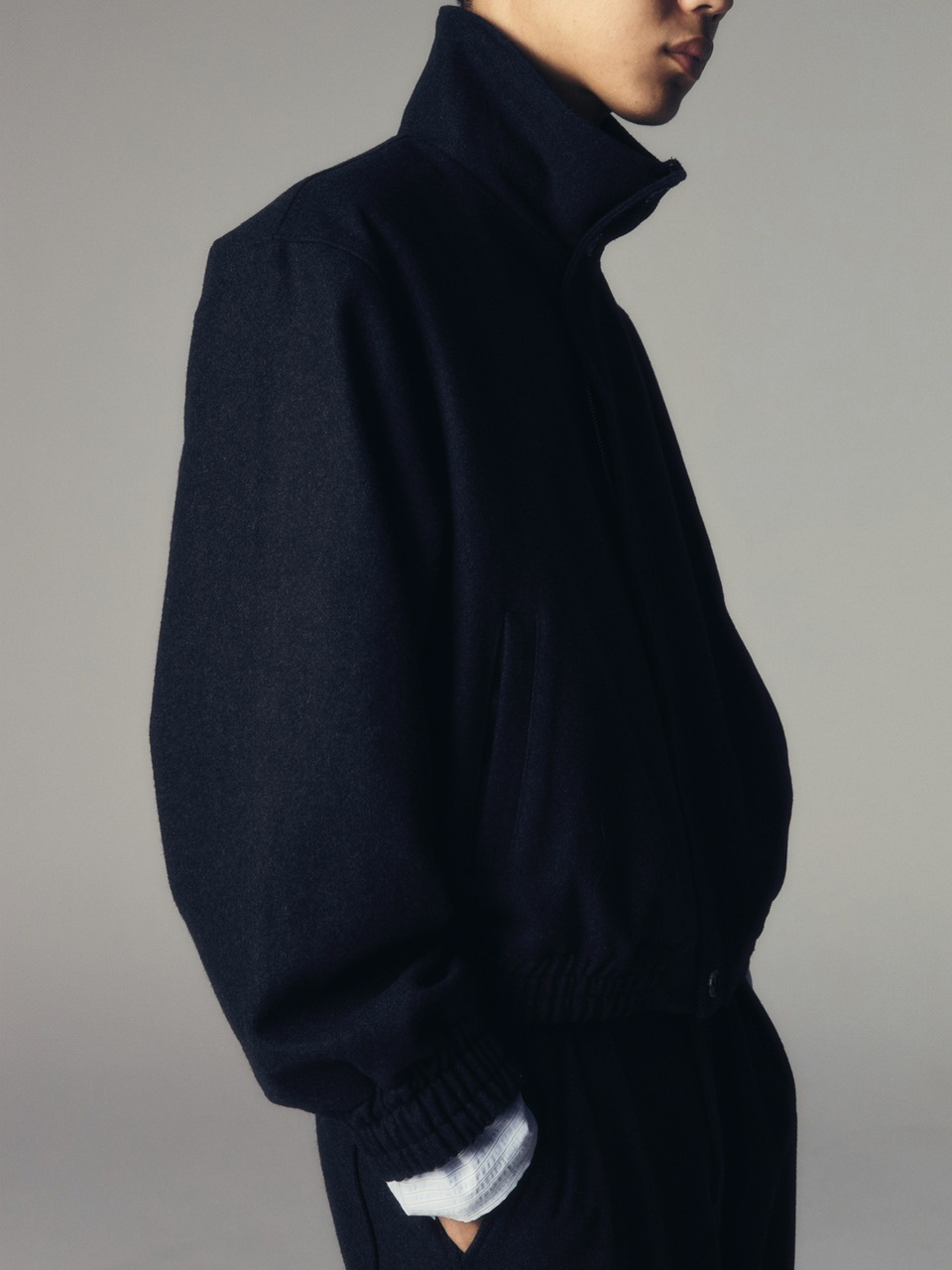 CS】wool high neck jacket | OUR BRAND,Chikashitsu +,CS | PRESSING