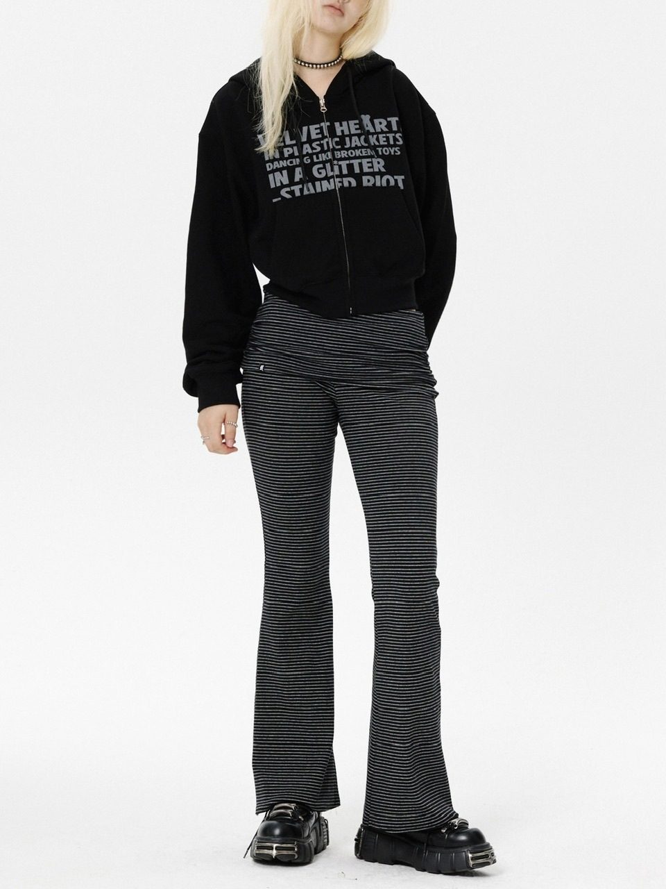 【runningHIGH】FOLDING WAIST EASY PANTS / 【ランニングハイ】フォールディングウエストイージーパンツ