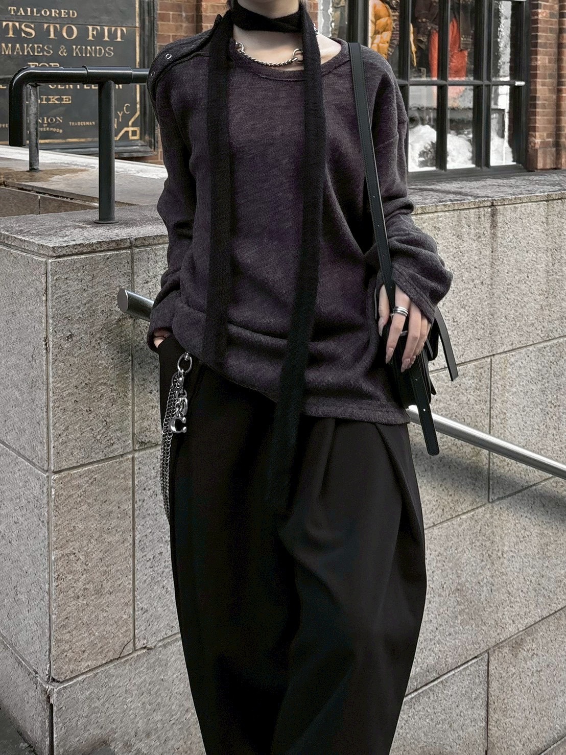 受注制【nmtc +】shoulder button knit / 【エヌエムティーシープラス】肩ボタンニット (3color)