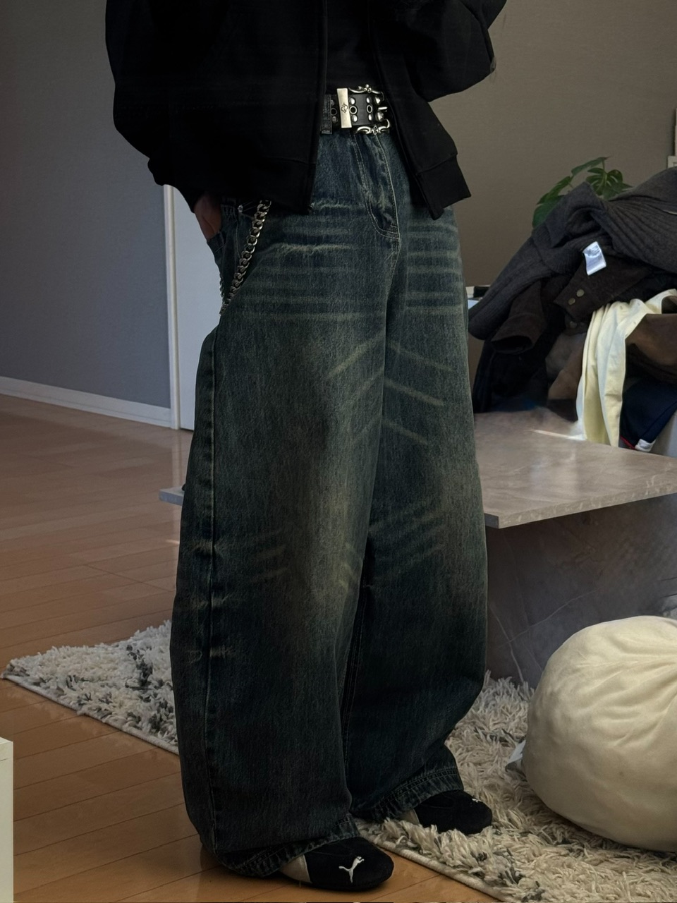 受注制【RENOL】western studs belt