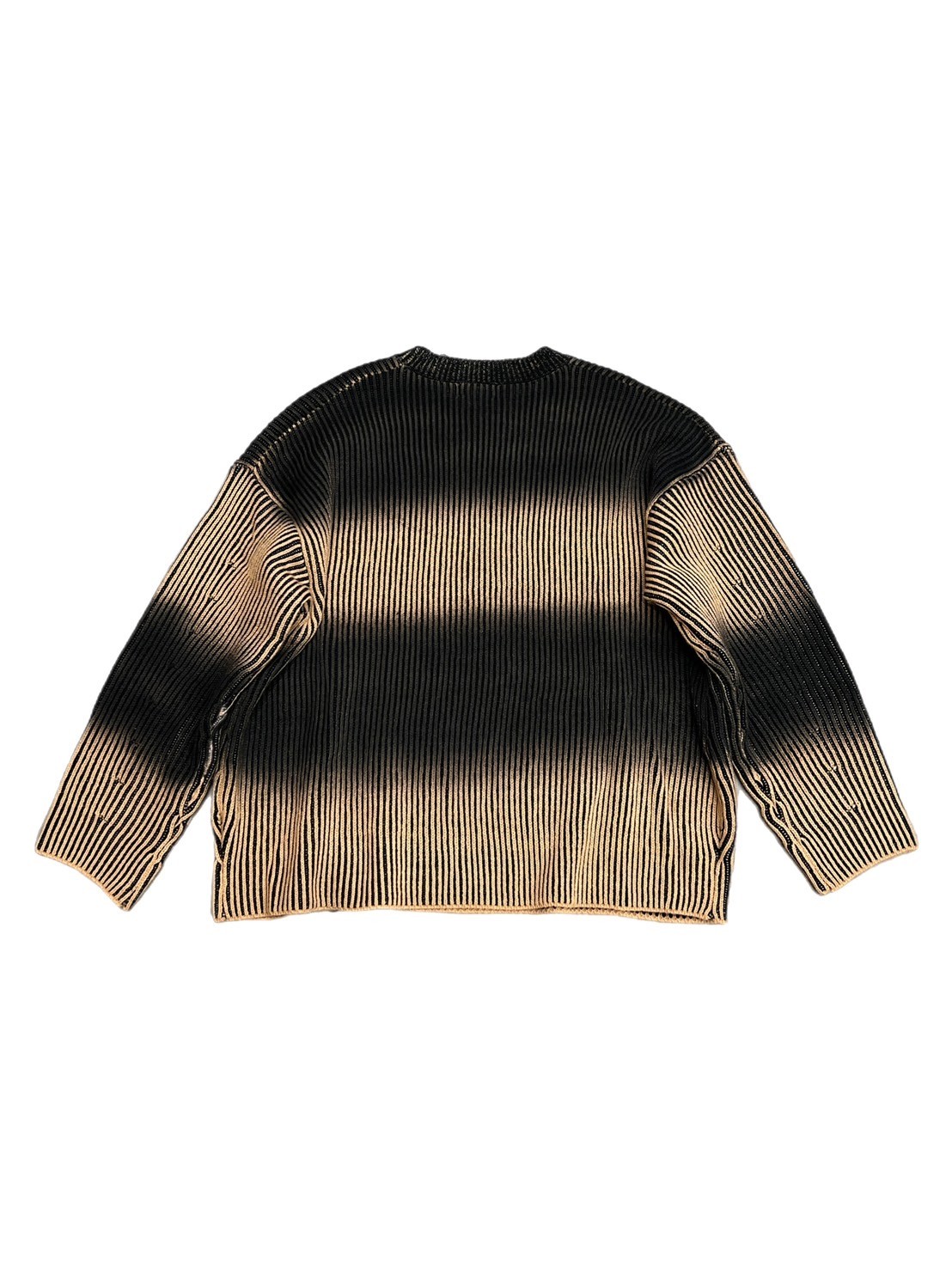 受注制【Chikashitsu +】bleach washing knit (3color
