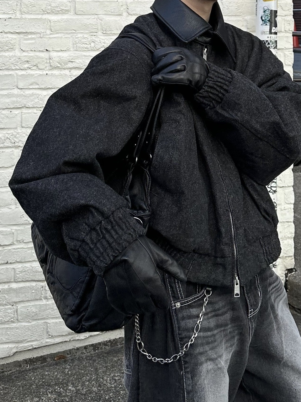 大阪店WEB限定【Chikashitsu +】cropped mustang bomber jacket