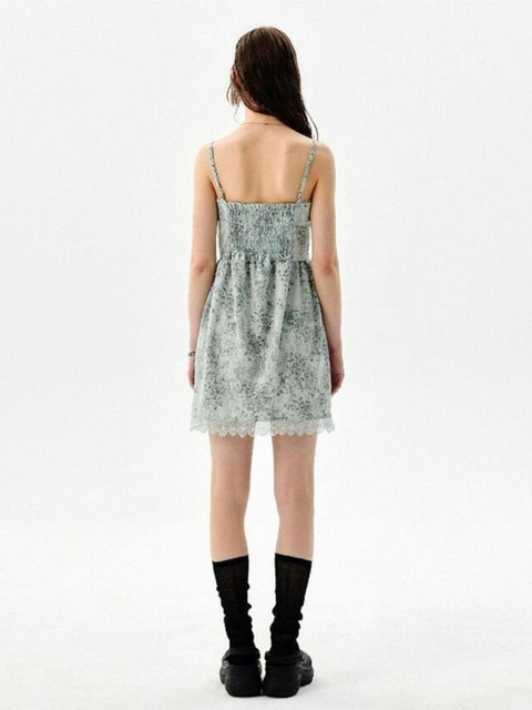 【running high】LACE POINT SLEEVELESS MINI DRESS