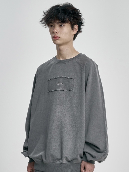 【AJO AJOBYAJO】25SS★ Raw Edge Batwing Sweatshirt AJOBYAJO】Raw Edge Batwing Sweatshirt | OUR BRAND,AJOBYAJO