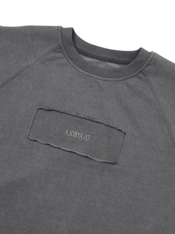 AJOBYAJO】Raw Edge Batwing Sweatshirt | OUR BRAND,AJOBYAJO