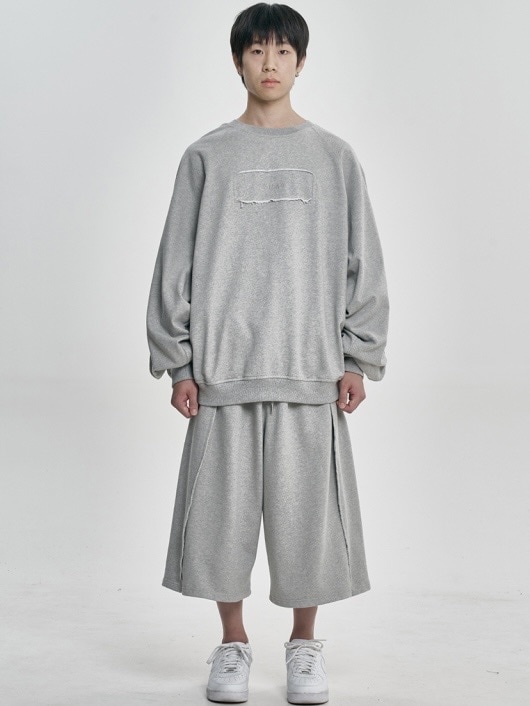 【AJO AJOBYAJO】25SS★ Raw Edge Batwing Sweatshirt AJOBYAJO】Raw Edge Batwing Sweatshirt | OUR BRAND,AJOBYAJO
