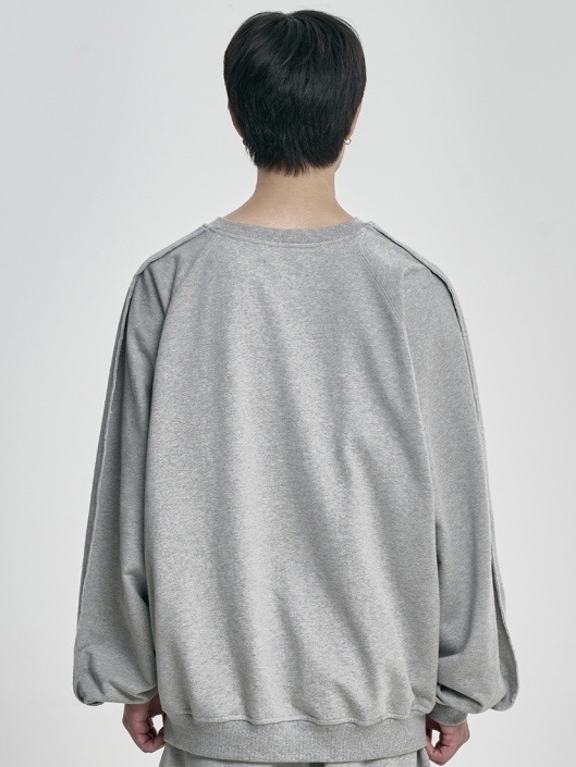 【AJO AJOBYAJO】25SS★ Raw Edge Batwing Sweatshirt AJOBYAJO】Raw Edge Batwing Sweatshirt | OUR BRAND,AJOBYAJO
