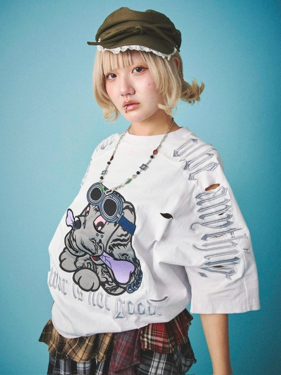 【GALFY】病みに染まりしTシャツ セール】【GALFY/ガルフィー】病みに染まりし T シャツ（Tシャツ