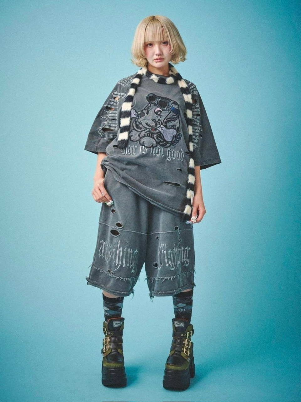 【GALFY】病みに染まりし反戦Tシャツ