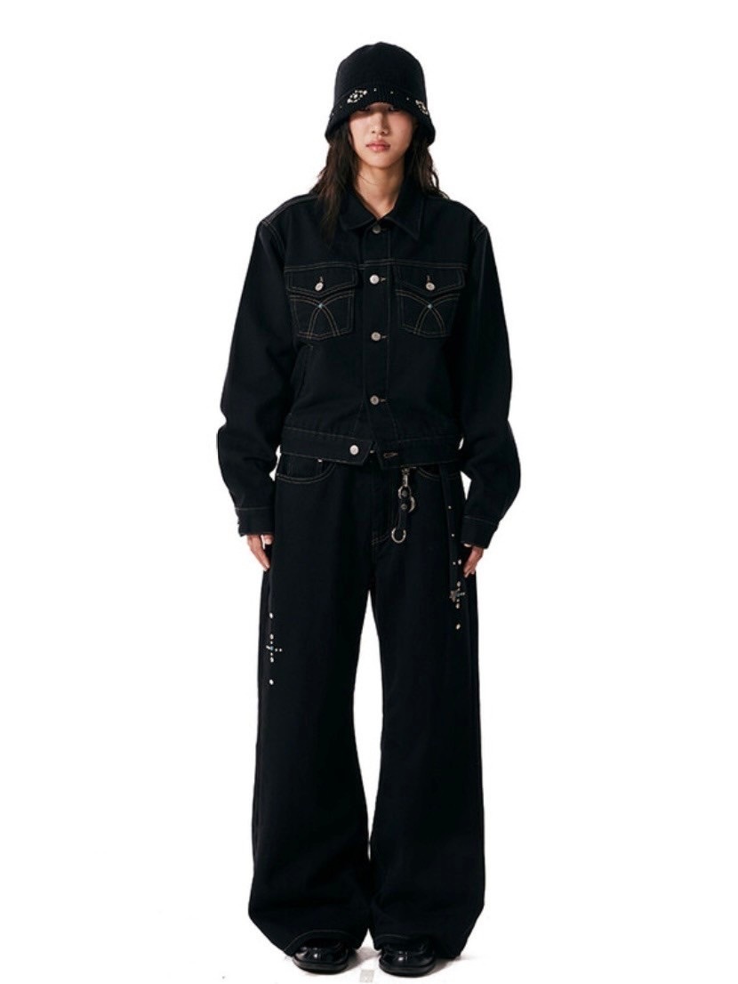 【AAKAM】Western Studded Cotton Pants ★男女兼用★追跡付 AAKAM】Western Studded Cotton Pants | OUR BRAND,AAKAM
