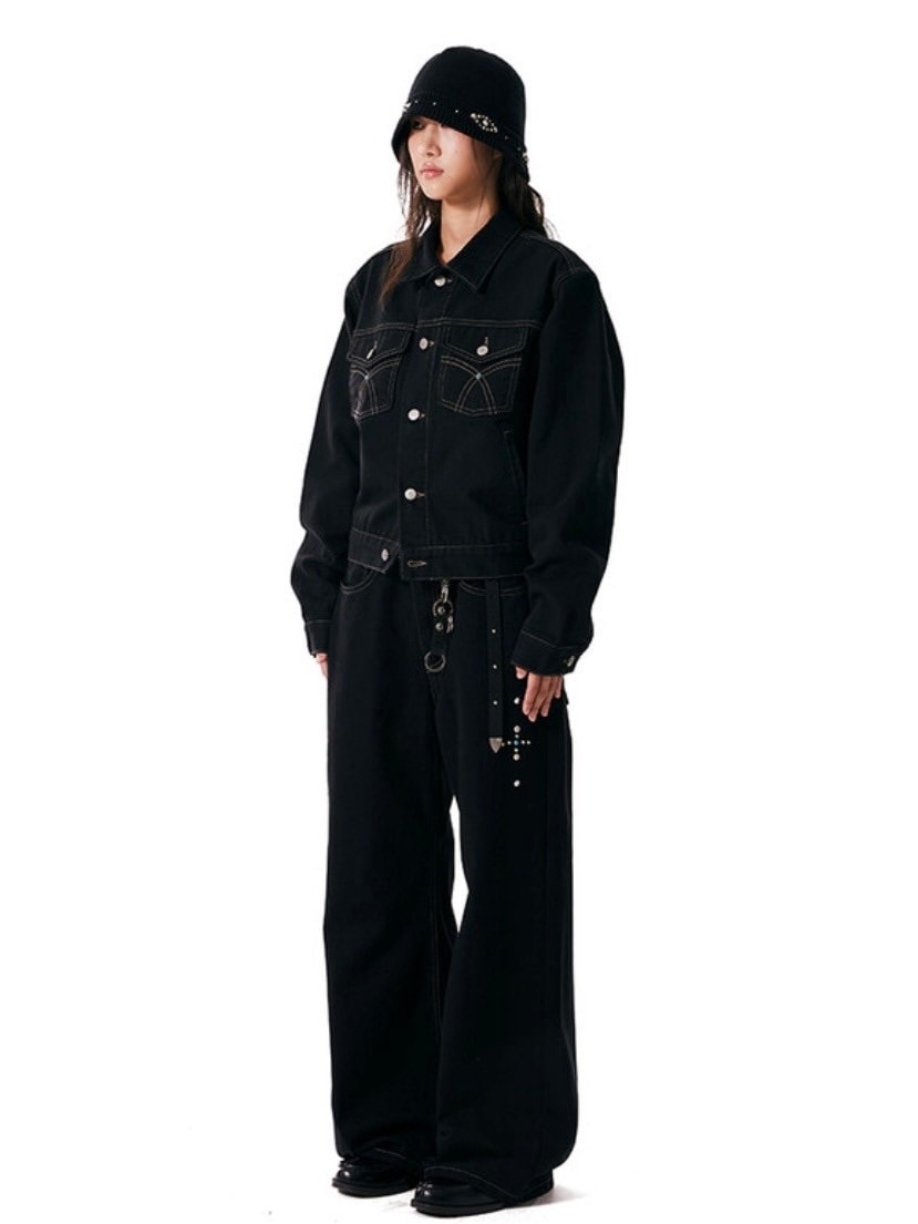 AAKAM】Western Studded Cotton Pants | OUR BRAND,AAKAM